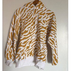 Oversized hand painted sweatshirt with hoodie. Size Small but runs much bigger.